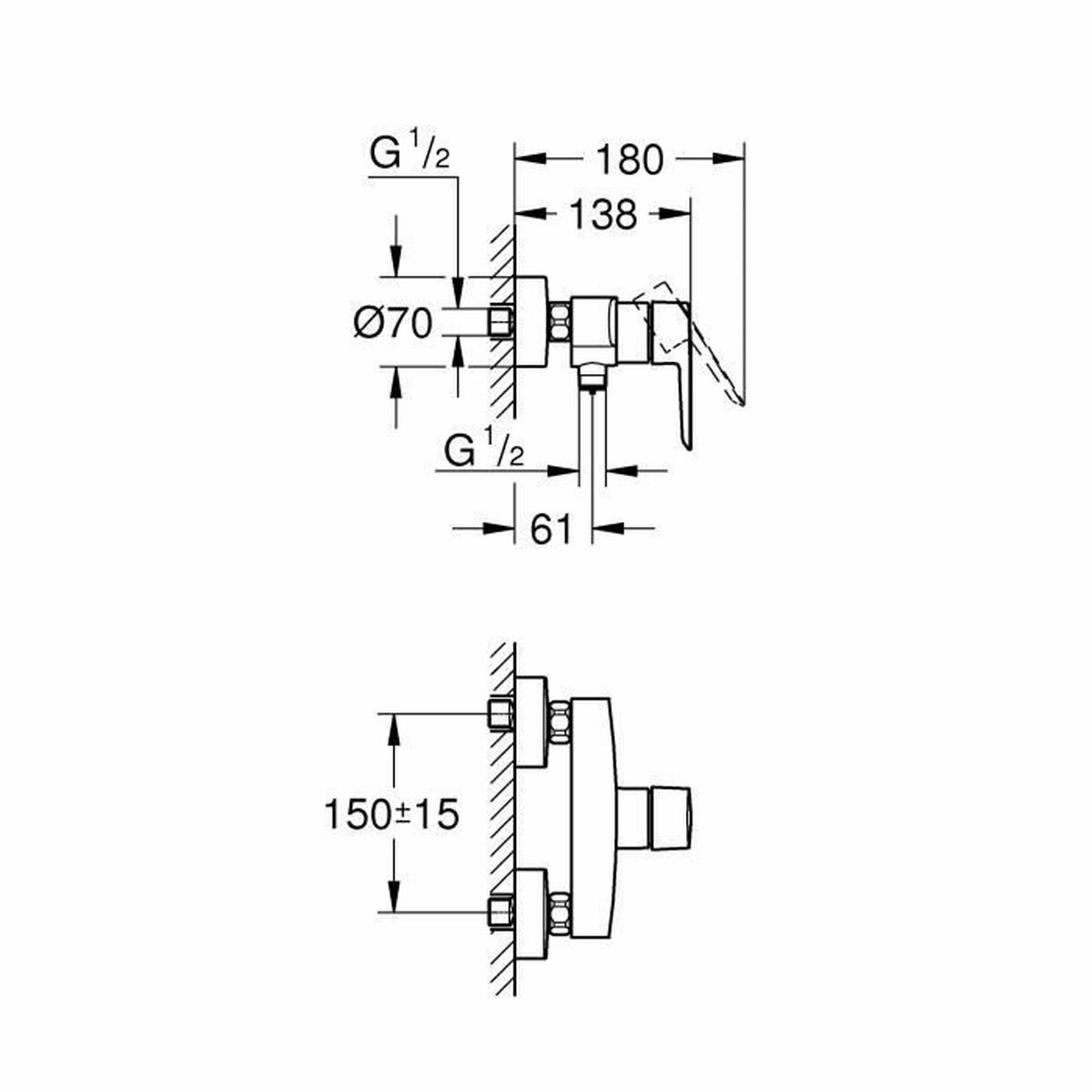 Tap mixer for shower Grohe Start-1