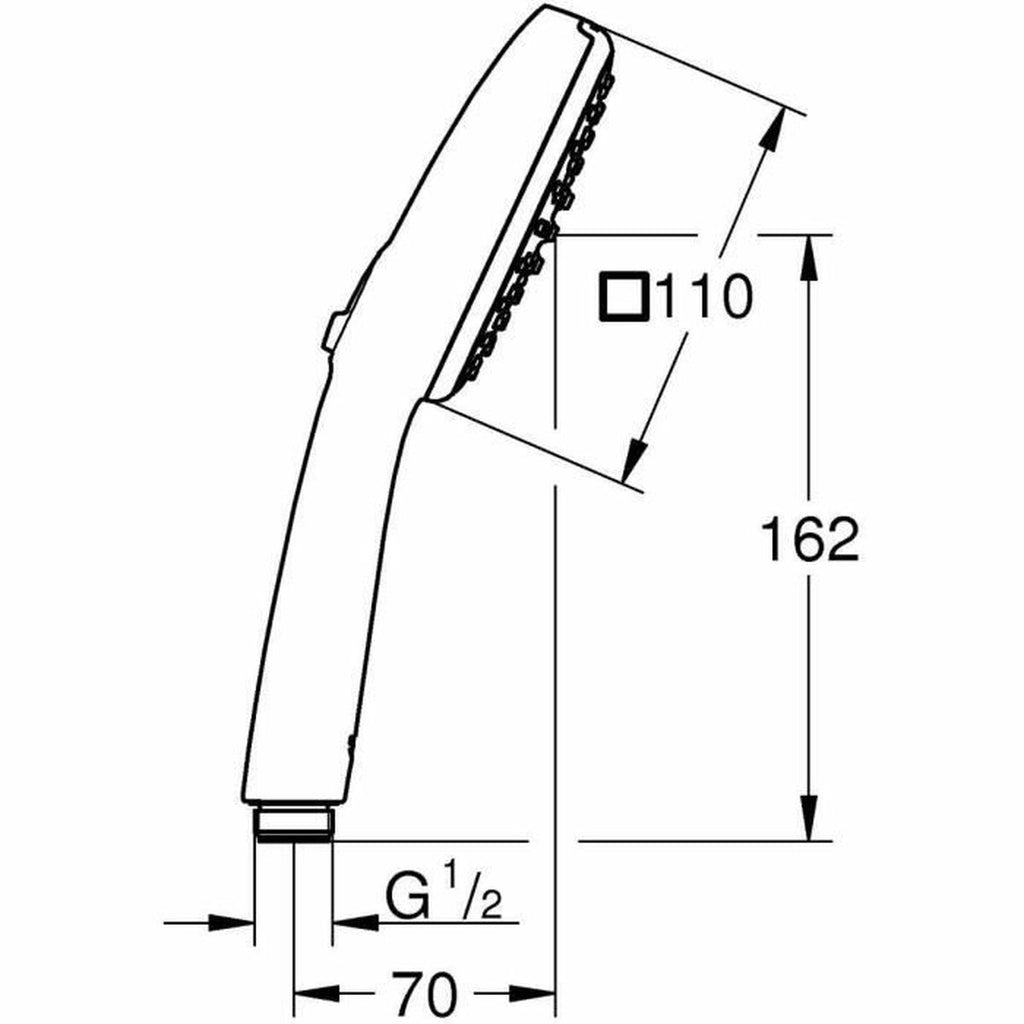 Shower Rose Grohe Plastic-3