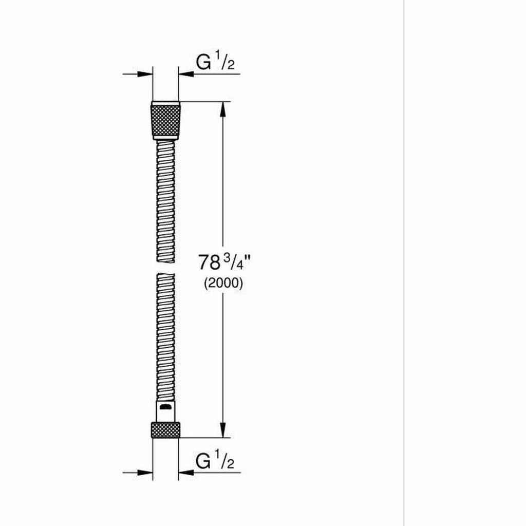 Shower Rose Grohe Grey Chrome Metal-5
