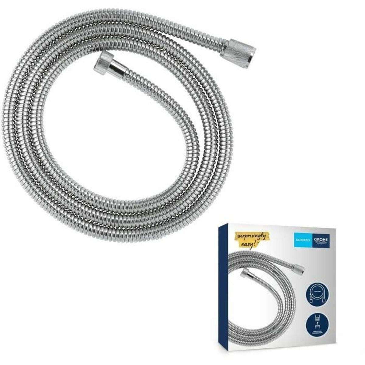 Shower Rose Grohe Grey Chrome Metal-3