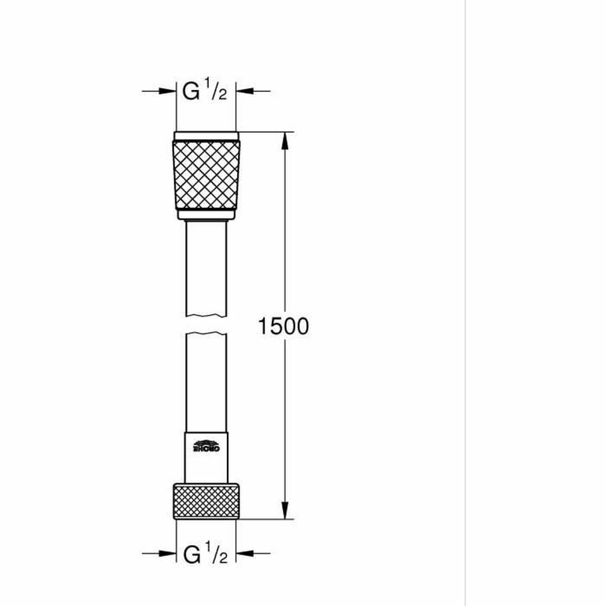 Shower Rose Grohe Black-0