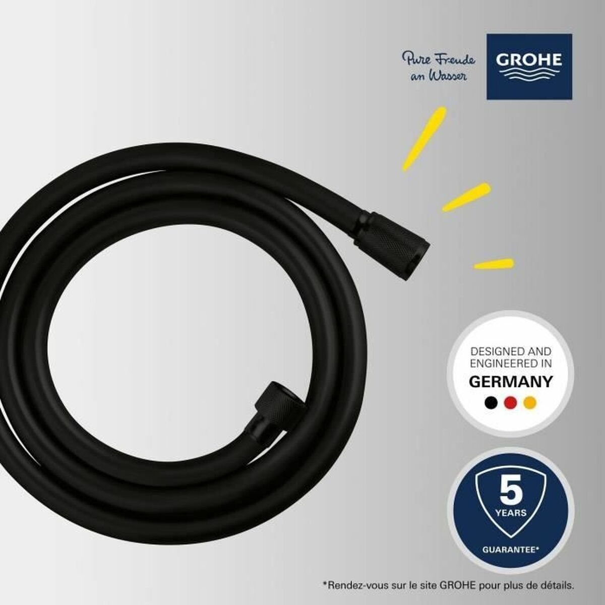 Shower Rose Grohe Black-3