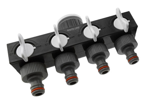 4-Way Splitter with Valves WL-1
