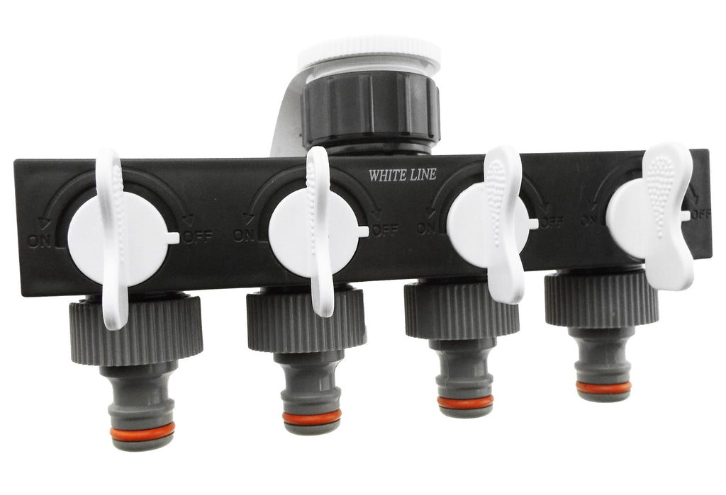 4-Way Splitter with Valves WL-4