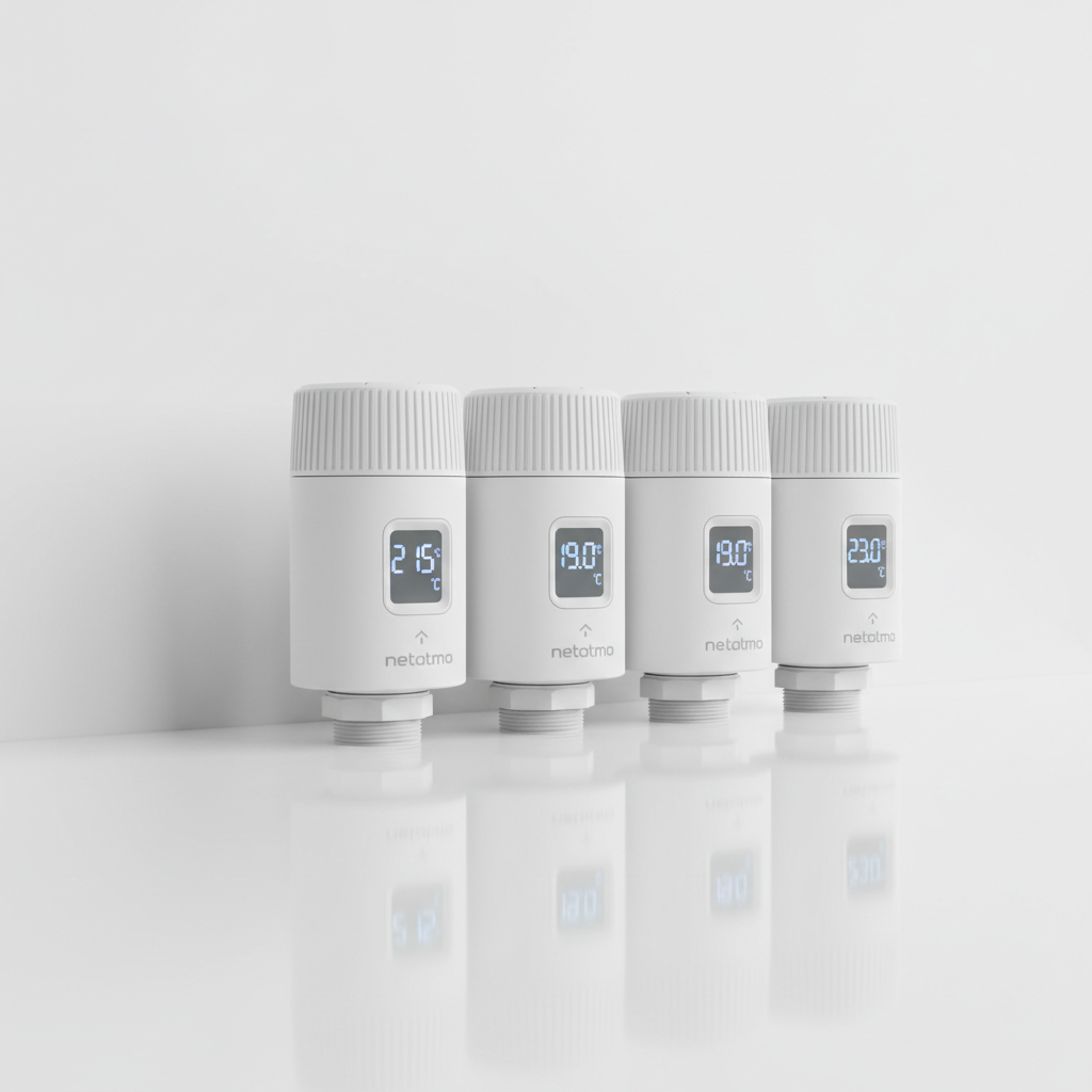 Kit 3 valvole termostatiche intelligenti Netatmo